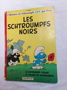 BD 1ère Série Les Schtroumpfs Noirs Edition 1965 par Peyo Ed. Dupuis rare BE+ - Imagen 1 de 12