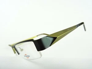 Grüne Herrenbrille Brillengestell schmale gerade Glasform Stainless Steel Gr. M - Bild 1 von 7