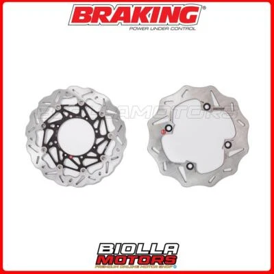 KIT DISCHI FRENO BRAKING HUSQVARNA TE 610 2003 -  ANTERIORE + POSTERIORE [WAVE F Foto 1 de 4