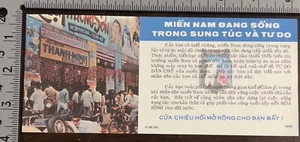 COLORED VIETNAM WAR PROPAGANDA FLYER MEN IN FULL FEATURE AND CONTINUE TO DIE - Picture 1 of 2