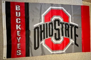 The Ohio State University (OSU) Buckeyes NCAA 3' x 5' Indoor/Outdoor Flag Banner - Picture 1 of 3