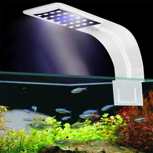 10W LED Slim Waterproof Aquarium Light Fish Tank Lighting Plant Grow Clip Lamp