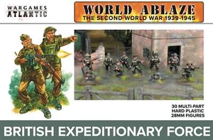 Wargames Atlantic 'World Aflame British Expeditionary Force (30)' 28mm Soldiers - Picture 1 of 7