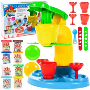 MalPlay Eismaschine 8 Knet-Dosen Kinder ab 3 Jahren Kreatives Spielzeug - Bild 1 von 12