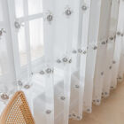 Sheer Luxury Embroidery Lace Net Curtain Drape Living Room Single Panel Bedroom