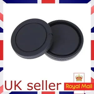 For Sony E-Mount Body Cap and Rear Lens Cap Sony Set NEX Cameras Black - Picture 1 of 7