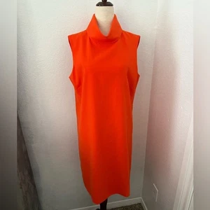 Alex Marie orange cowl neck dress size 10 - Picture 1 of 10