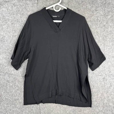 Camisa túnica Marimekko para mujer XS negra 100 % viscosa cuello en V Foto 1 de 4