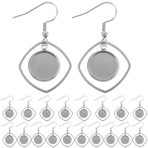 20 piezas de accesorios para pendientes de gancho de oreja de acero inoxidable para accesorios para hacer joyas - Imagen 1 de 12