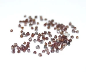 Polvere di diamante grezzo non tagliato rosso marrone naturale scintillante 1... - Foto 1 di 2