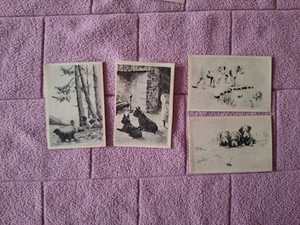 WILLS OVERSEAS - HUNDE (ÄTZUNGEN) GRÖSSE L x 4 KARTEN 1 FR 3 GD - Bild 1 von 2