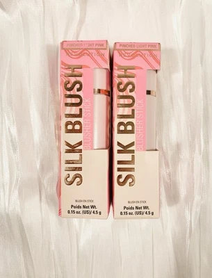 Revolution Skin Silk Marble Blush Stick Cream To Powder Pinched Light Pink 2 Pc. - Image 1 of 4