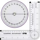 7752 Angle Measurement Ruler Clear Flexible And Adjustable Geometry Measuring To