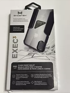 Ghostek Exec 3 iPhone Xs/X Card Case with for Apple X / Xs - Black / Clear - Picture 1 of 6
