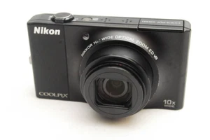 Nikon COOLPIX S8000 Black Digital Camera 14.2MP 10x Zoom w/ Battery From Japan - Picture 1 of 6