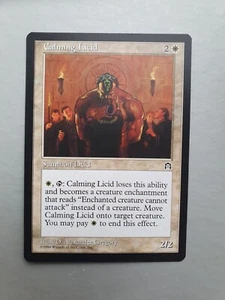 Calming Licid , MTG Stronghold (1998). Uncommon White Creature NM - Picture 1 of 2