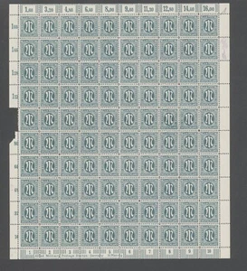 Am-Post-Bogen,25 Bogen,mit Packerkürzel,xx,gefaltet,Klammerausriß  (M9) - Picture 1 of 2