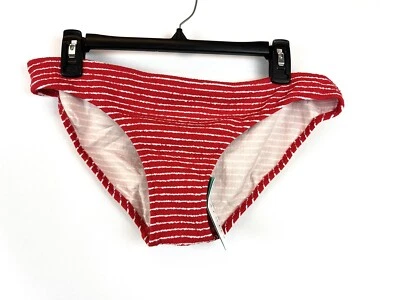 Parte inferior de bikini Seafolly para mujer a rayas junto al mar roja talla 12 Foto 1 de 3