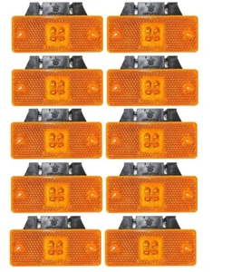 10 x LED 12V voltios amarillo luz de límite luz de posición camión turismo remolque - Imagen 1 de 7