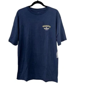 Quiksilver Waterman Blue Graphic Print T-Shirt Men's Medium Short Sleeve NEW - Picture 1 of 8
