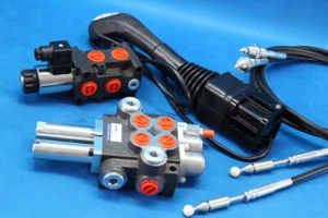 KIT HIDRÁULICO VÁLVULA + SOLENOIDE + MANDO JOYSTICK LÍDER 40 l/min 12v - Imagen 1 de 12