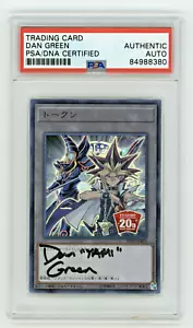 PSA Signed Dan Green Yugi Token Holo Japanese 20th Duelist Box 20TH-JPBT1 - Picture 1 of 2