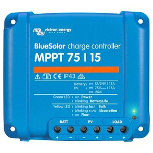 VICTRON ENERGY BLUE SOLAR MPPT 75V 15 AMP LEISURE BATTERY CHARGE CONTROLLER - Picture 1 of 5