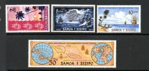 SAMOA MNH 1972 SG386-389 250º ANV DE AVISTAMIENTO DE SAMOA Occidental - Imagen 1 de 1