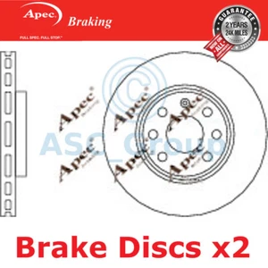 2x Apec BRAKING 260mm Ventilato Ricambio Qualità OE Dischi Freno (Paio) DSK2068 - Picture 1 of 1