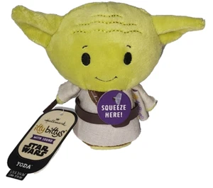 Peluche parlante Hallmark Itty Bittys YODA con SONIDO (Star Wars Jedi) nuevo con etiquetas - Imagen 1 de 5