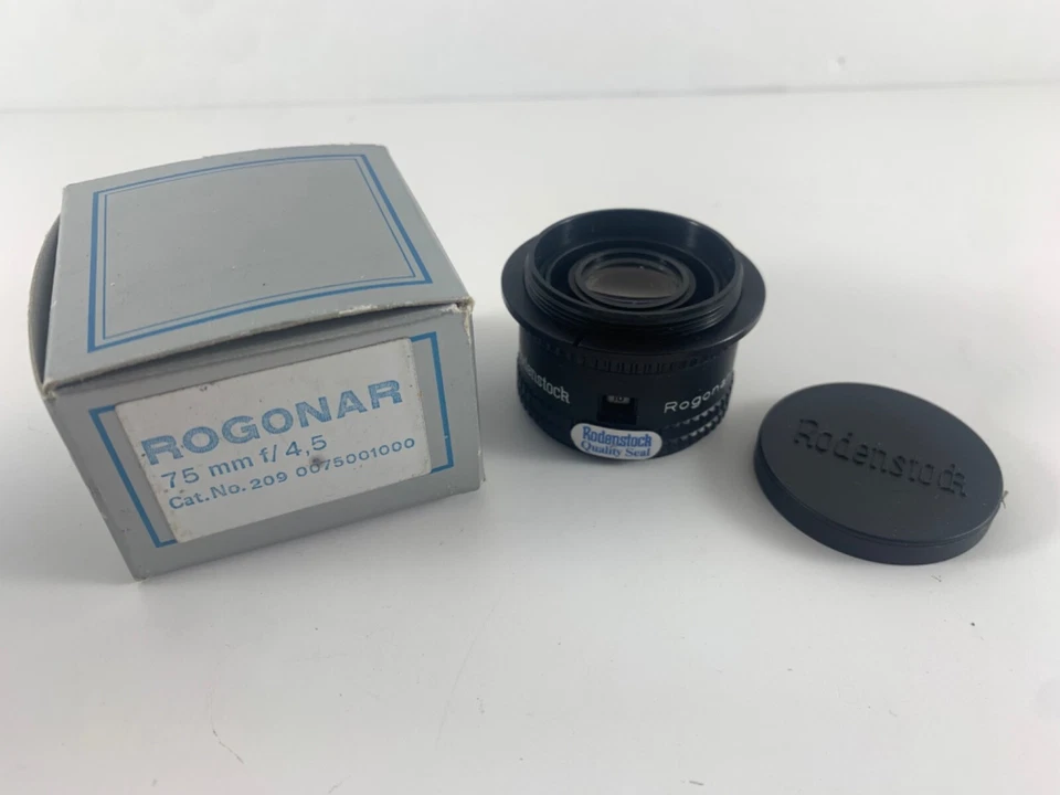 Lente de ampliación Rodenstock Rogonar 75 mm f/4,5 de colección Alemania - Contenido sellado Foto 1 de 4