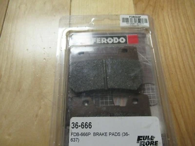 FERODO MOTORCYCLE BRAKEPAD SET FDB666P - YAMAHA SRX400 FZR600R FZR1000R YMX1200 - Image 1 of 2