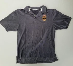 Newcastle Brown Ale Sz SMALL S Polo Shirt Camp David bar tender's Blue Gray - Picture 1 of 7