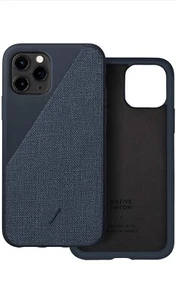 Native Union Clic Canvas Case - Slim Case for iPhone 11 Pro (Indigo) - Photo 1 sur 11