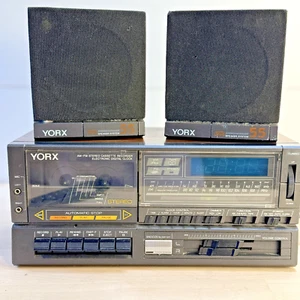 De Colección York Modelo M2489 AM/FM Estéreo Cassette Grabadora Reloj Digital Alarma MCM - Imagen 1 de 24