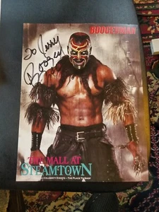 Foto de lucha libre en color firmada de WWE BOOGEYMAN 8"" X 10,25"" personalizada - Imagen 1 de 3