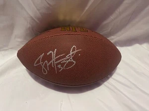 Detroit Lions JOEY HARRINGTON Signed NFL Football PROOF - Picture 1 of 2