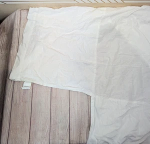 Pottery Barn Kids Linen Crib/Toddler Bed Skirt -Ivory WHITE 16" DROP - Picture 1 of 6