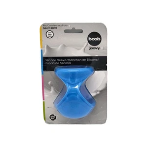 Joovy Boob Silicone Sleeve Blue 5 oz/150ml No BPA/PVC NEW Baby Bottle Accessory - Picture 1 of 3