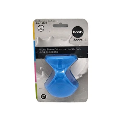Joovy Boob Silicone Sleeve Blue 5 oz/150ml No BPA/PVC NEW Baby Bottle Accessory - Image 1 of 3