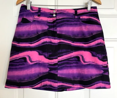 Falda corta de golf Slazenger 6 para mujer colorida rosa púrpura negra Foto 1 de 4