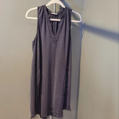 Espléndido Mini Vestido Camisa Chelsea Para Mujer con Bolsillos, Talla S, Gris Oscuro Foto 1 de 3