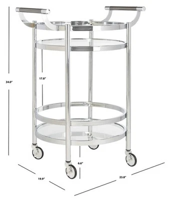 Carro barra redonda Safavieh SIENNA 2 NIVELES, precio reducido 2172772248 BCT8001C Foto 1 de 4