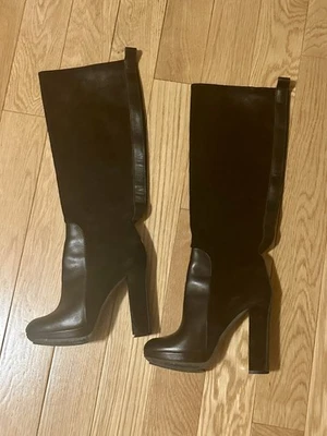 Botas Lanvin negras de gamuza y cuero 35 Foto 1 de 4