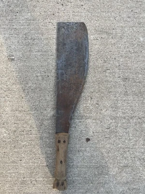 Vintage Rep. Dom. "Corneta Promedoca con mango de madera - hoja de 15""" Foto 1 de 4