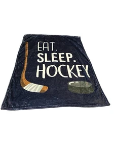 NEW small lap blanket throw approx. 38x30 inches toddlers kids hockey - Picture 1 of 2