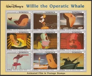 DISNEY - Dominica - 1995 'WILLIE THE OPERATIC WHALE' Sheetlet MNH [E2720] - Imagen 1 de 1