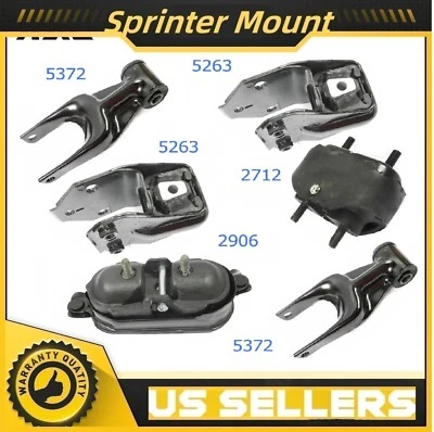 Juego de 6 piezas de montaje de motor y transmisión para Chevrolet Impala LTZ 2006-2010 3,9 L M809 Foto 1 de 4