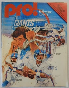 New York Giants 13. Dezember 1980 Vintage Pro! Programmmagazin Joe Theismann - Bild 1 von 12