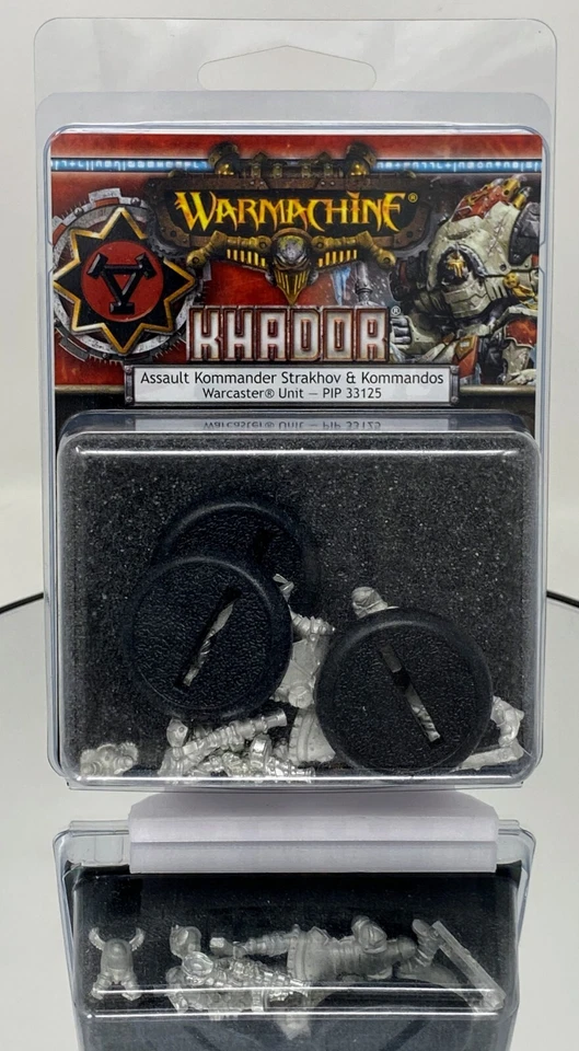 Warmachine Khador Assault Kommander Strakhov & Kommandos Pip33125
